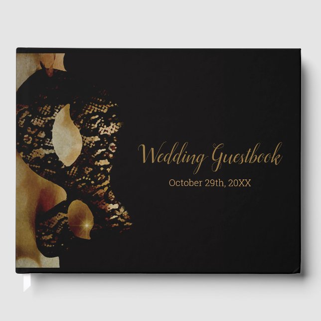 Goldene Maskenhochzeit Gästebuch (Vorderseite)