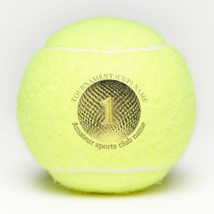 Goldene Medaille 1. Platz Gewinner Tischtennis Tennisbälle