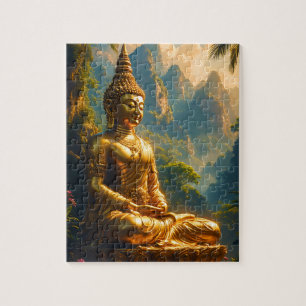 Goldene Meditation in den thailändischen Gipfeln