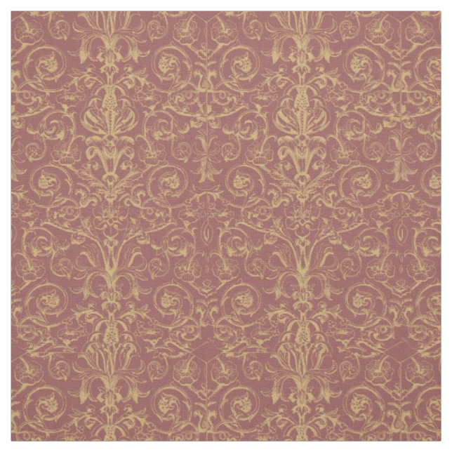 Goldene mittelalterliche Einrichtung Stoff (Muster)