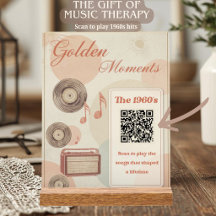 Goldene Momente 60er Musiktherapie QR Geschenk