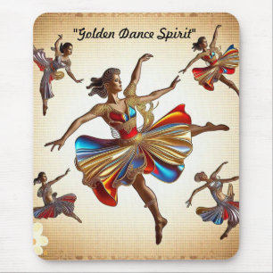 "Goldene Momente in Bewegung" Mousepad