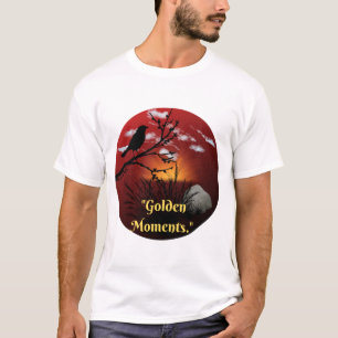 Goldene Momente Natur Silhouette Sonnenuntergang I T-Shirt