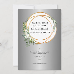 Goldene Momente: Unsere Save the Date Einladung