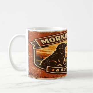 Goldene Morgen & Dunkle Röstungen - Golden Retriev Kaffeetasse