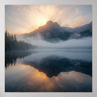 Goldene Morgendämmerung Poster