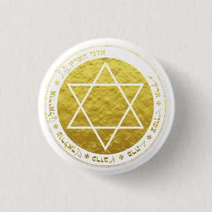 Goldene Morgenröte Pentagramm Button
