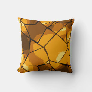 Goldene Mosaik-Glaskunst Kissen
