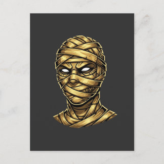 Goldene Mumien-Pharao - Ancient Egypt Streetwear Postkarte