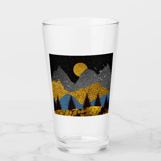 Goldene Nacht Glas (Vorderseite)