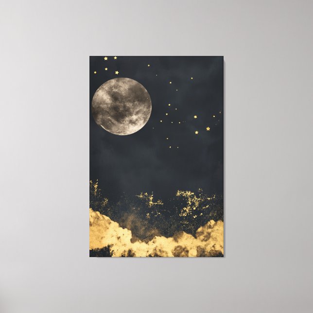Goldene Nacht Leinwanddruck (Vorderseite)