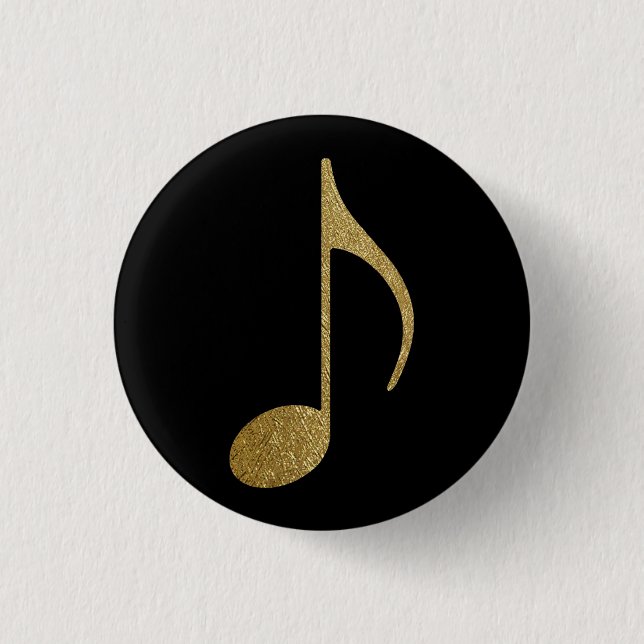 goldene Note Button (Vorderseite)