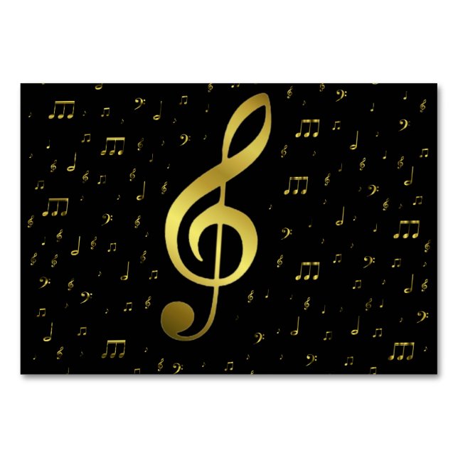 goldene Noten Tischnummer (Rückseite)