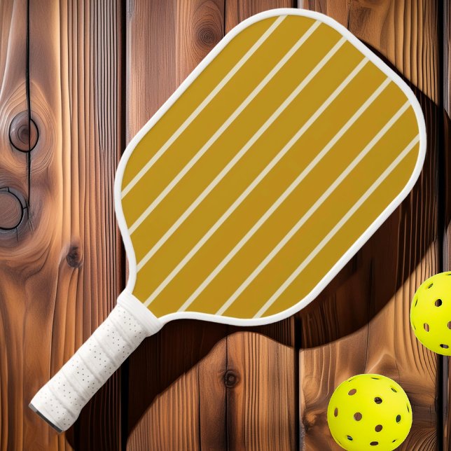 Goldene Ockerfarbe aus dem Mittelalter Pickleball Schläger (Von Creator hochgeladen)