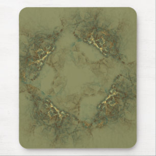 Goldene Olive abstrakt Mousepad
