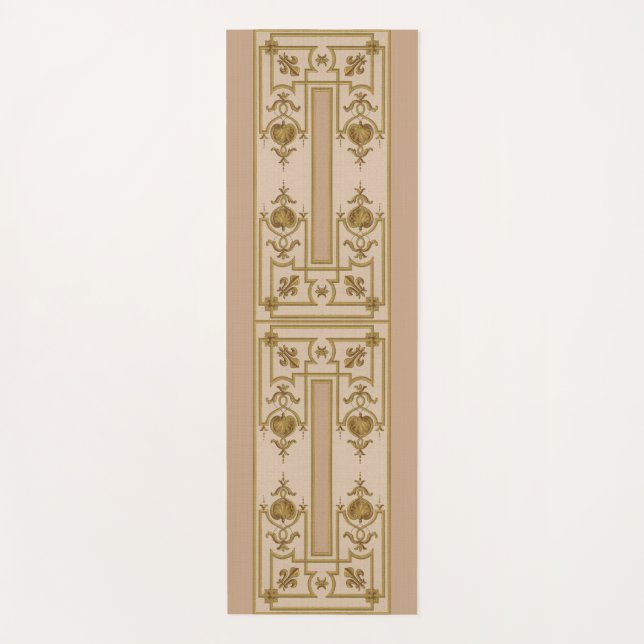 Goldene Opulenz Yogamatte (Vorderseite)