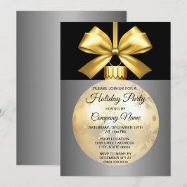 Goldene Ornament Einladung