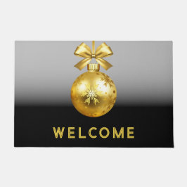 Goldene Ornamente Fußmatte