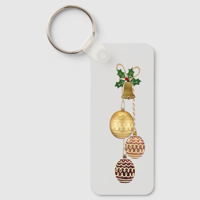 Goldene Ornamente Schlüsselring Schlüsselanhänger (Vorderseite)