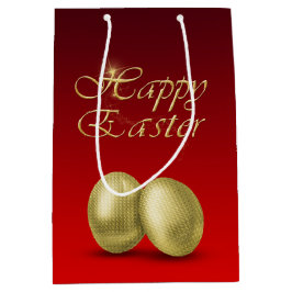 Goldene Ostereier - Mittlere Geschenktasche Mittlere Geschenktüte