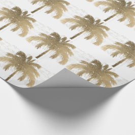 Goldene Palmen Geschenkpapier