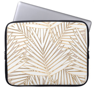 Goldene Palmwedel: Art Deco. Laptopschutzhülle
