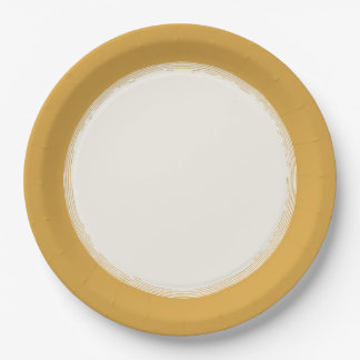 Goldene Pappteller