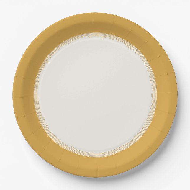 Goldene Pappteller (Vorderseite)