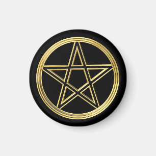 Goldene Pentagramm Magnet