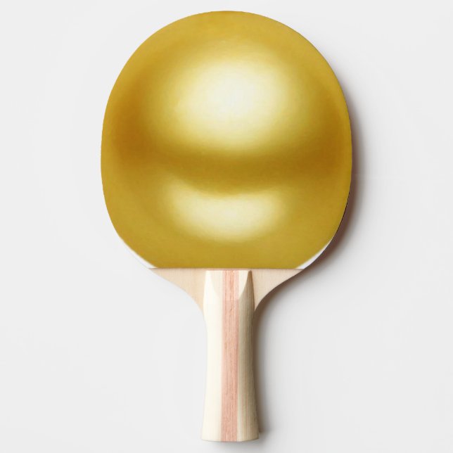 Goldene Perle Tischtennis Schläger (Vorderseite)