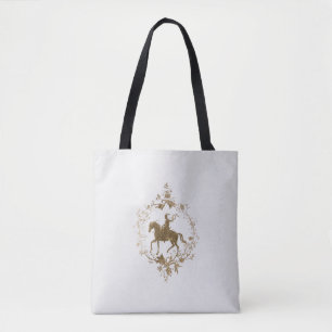 Goldene Pferdekunst Tasche