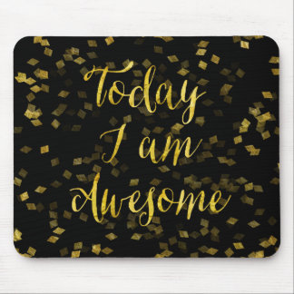 Goldene Phantastische Zitate Imitate für Confetti  Mousepad