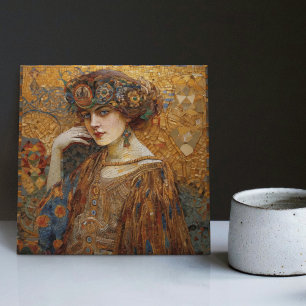 Goldene Phase Gustav Klimt Mosaik Edwardianische F Fliese