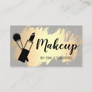 Goldene Pinsel / Makeup Visitenkarte