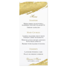 Goldene Pinselspitze Moderne Hochzeit
