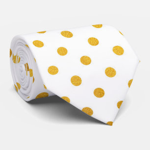 Goldene Polka-Punkte Krawatte