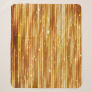 Goldene Polstermöbel, blaue Vorhänge mit Stütze Sherpadecke