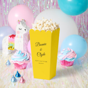 Goldene Popcorn-Geschenkbox für elegante Feiern Geschenkschachtel