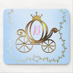 Goldene Prinzessin Kutsche Blaue Geschichtebuch Mousepad