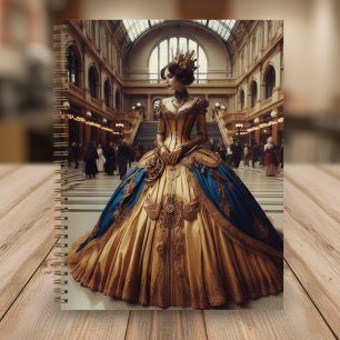 Goldene Prinzessin Steampunk viktorianisch industr Notizbuch