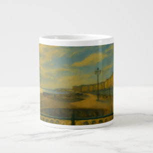 Goldene Promenade - Brighton Seafront Sonnenunterg Jumbo-Tasse