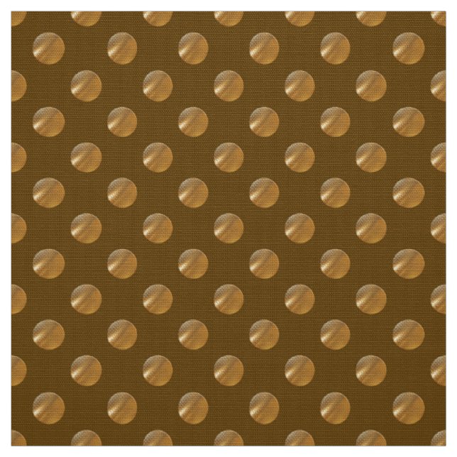Goldene Punkte der Polkas Stoff (Muster)