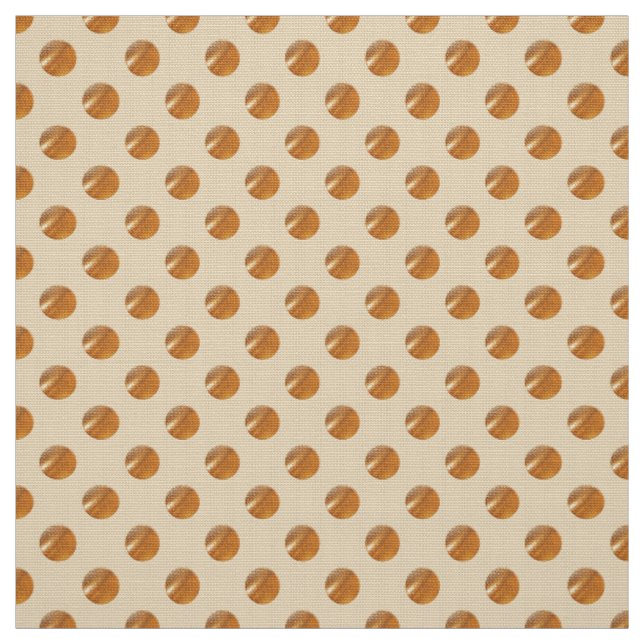 Goldene Punkte der Polkas Stoff (Muster)