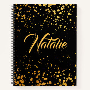 Goldene Punkte Notizbuch