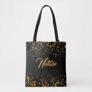 Goldene Punkte Tasche