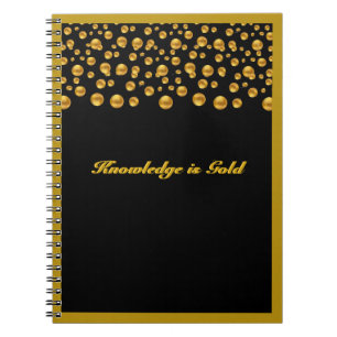 Goldene Punktekonfetti Notizblock