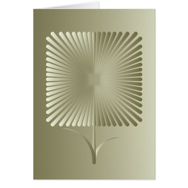 Goldene quadratische Blume (Vorne)