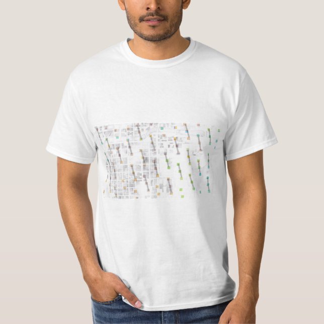 Goldene Quotienten: Karte des Chicagoer T - Shirt (Vorderseite)