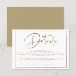 Goldene Rahmen Drehbuch schicke Details Hochzeit Einladung