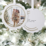 Goldene Rahmen Foto Weihnachten Personalisiert Ornament Karte<br><div class="desc">Golden Frame Foto Weihnachten Personalisierten Urlaub Ornament Card - Fügen Sie Ihr eigenes Foto zu dieser Phantastischen Ornament Card aus Ricaso - mit einem trendigen goldenen Rahmen Detail. Eine wunderbare und andere Idee zu einer traditionellen Urlaubskarte. Der Empfänger kann Ihre Karte vom Baum hängen.</div>